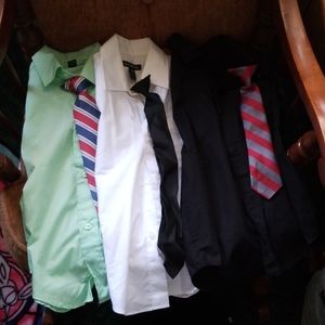 Small Boys Dress Shirts with one pair of slacks